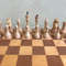 russian old wooden chess set 1976 made luga city