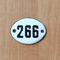 266 small apt address door number sign vintage