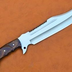 CarbonSteel knife, Hunting knife with sheath, fixed blade Camping knife, Bowie knife, Handmade Knives, Gifts For Men