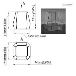 project 300. stained glass printable pattern. brillant3d