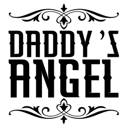 Daddys-Angel-Typography tshirt  Design Print Ready Template