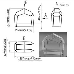 project 306. stained glass printable pattern. brillant3d