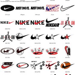Collection 184 NIKE LOGO'S Embroidery Machine Designs