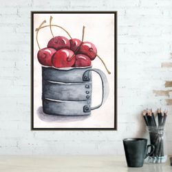 fruit painting/ watercolor painting/ kitchen wall decor/ food art/watercolor prints