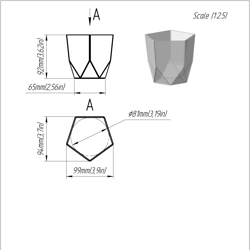 project 312. stained glass printable pattern. brillant3d