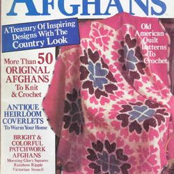 Digital Vintage Crochet Magazine Of Afghan Plaids.