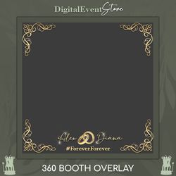 360 wedding photobooth gold wedding overlay birthday videobooth template overlay 360 photo booth 360 custom 360 slomo