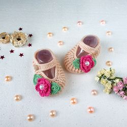 CROCHET Baby Mary Janes PATTERN, Crochet Baby Girl Shoes Pattern, Baby Crochet - 3 sizes - Newborn - 12 months