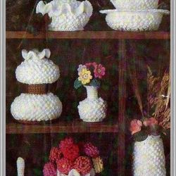 Digital - Vintage Crochet Pattern -  Hobnail Cotton Crochet Patterns - English - PDF