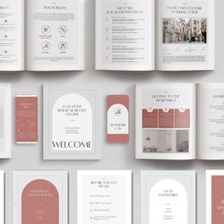 Airbnb Host Bundle, Welcome book template, Canva template, guest book, airbnb template, welcome guide, rental templates