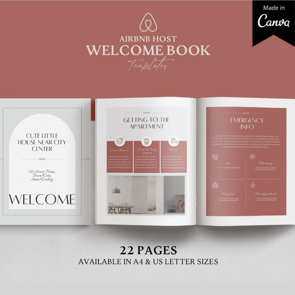 Airbnb Welcome book template, Canva template, guest book, airbnb template, welcome guide, rental templates wifi password (1).jpg