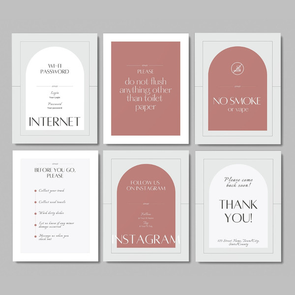 Airbnb Welcome book template, Canva template, guest book, airbnb template, welcome guide, rental templates wifi password (6).jpg