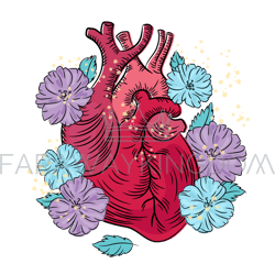 HEART HEALTH Care Medicine Lifestyle Love Vector Illustration