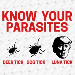 Know Your Parasites Rude Anti Donalt Trump Political Quote SVG Cut File