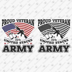 Proud US Veteran Military Patriotic USA Army Veteran's Day Cut File
