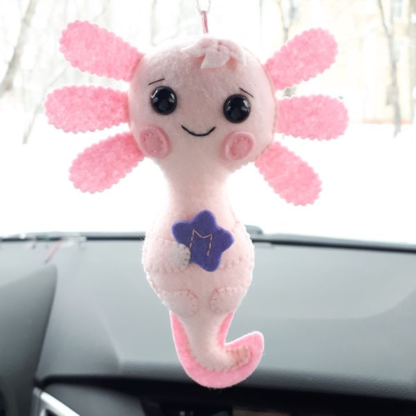 Pink-axolotl-plush-ornament