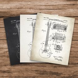 Fender Guitar Patent, Musical Decor, Guitar Decor, Gift musician, Electric Guitar Poster, Guitar Art,instant download