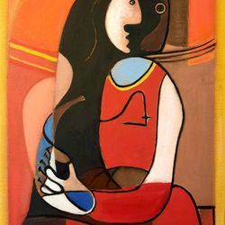 Pablo Picasso oil painting Woman portrait Cubism Copy oil painting Collection artwork Modern art