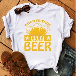 Good-Friends-Great-Beer-Tshirt  Design Downlaod by  Vectofreek