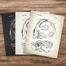 Football Goalkeeper Gloves Patent, Soccer Art Patent, Soccer Cleat, Soccer Goal, Soccer Ball, Soccer Wall Art, Sports