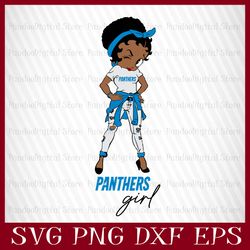 Betty Boop Panthers Girl Svg, Betty Boop Panthers Girl Nfl,  Betty Boop Svg, Betty Boop Nfl, Betty Boop Svg Files