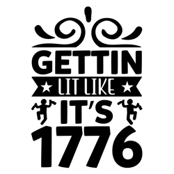 Gettin-Lit-Like-It-s-Typography Tshirt  Design Download by  vectofreek