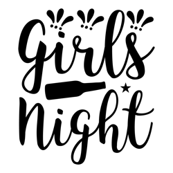 Girls-Night-Typography tshirt  Design  Download By Vectofreek