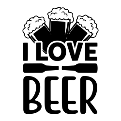 I-Love-Beer-Typography tshirt  Design  Download by Vectofreek