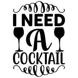 I-Need-A-Cocktail-Tshirt  Design