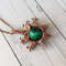 Wire-wrapped-copper-necklace-with-Malachite-bead-Star-pendant-with-Malachite-4.jpg