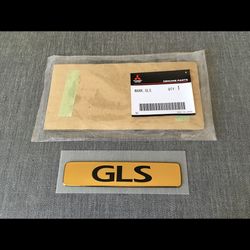 Mitsubishi Genuine GLS Gold & Black Rear Emblem Badge for Pajero GLS