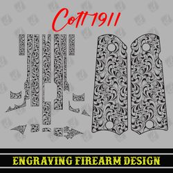 colt1911 filigree scroll design