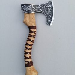 Handmade ax with etchin