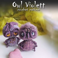 Owl crochet pattern, toy crochet pattern, amigurumi toy pattern, crochet DIY, crochet tutorial, how to crochet bird