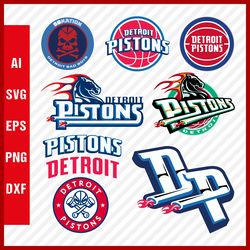 Detroit Pistons Logo SVG - Detroit Pistons SVG Cut Files - Pistons PNG Logo, NBA Basketball Team, Pistons Clipart Images