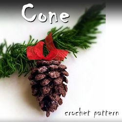 Cone Crochet Pattern, brooch crochet pattern, amigurumi toy pattern, crochet DIY, crochet tutorial, how to crochet