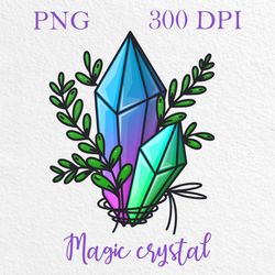 quartz crystal png, crystal magic sublimation design