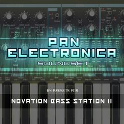 novation bass station ii rhythm lab bass station 2 "pan electronica" soundset 64 sounds