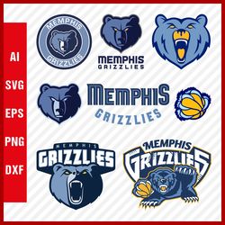 Memphis Grizzlies Logo SVG - Memphis Grizzlies Cut Files - Grizzlies PNG Logo, NBA Basketball Team, Clipart Images