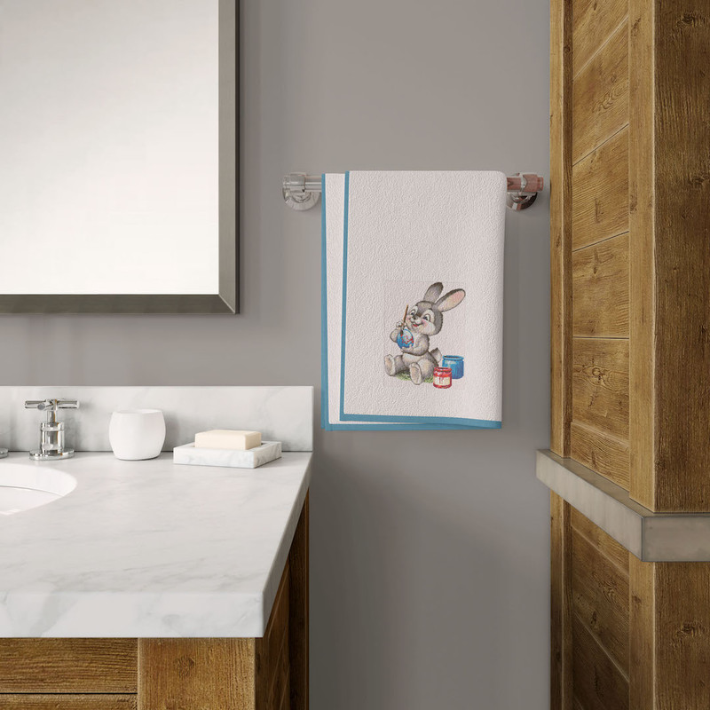 11 Easter Bunny painting egg cross stitch pattern, cross stitch chart for home decor and gift.jpg