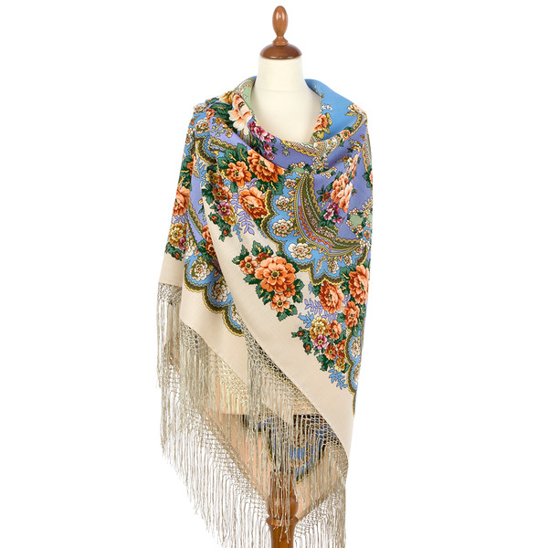 winter warm pavlovo posad shawl scarf 706-2