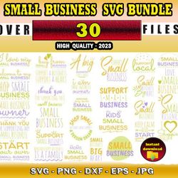 30 SMALL BUSINESS SVG BUNDLE - SVG, PNG, DXF, EPS, PDF Files For Print And Cricut
