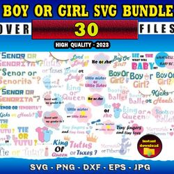 40 BOY AND GIRL SVG BUNDLE - SVG, PNG, DXF, EPS, PDF Files For Print And Cricut