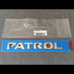 Nissan Genuine Patrol Chrome Rear Emblem Badge