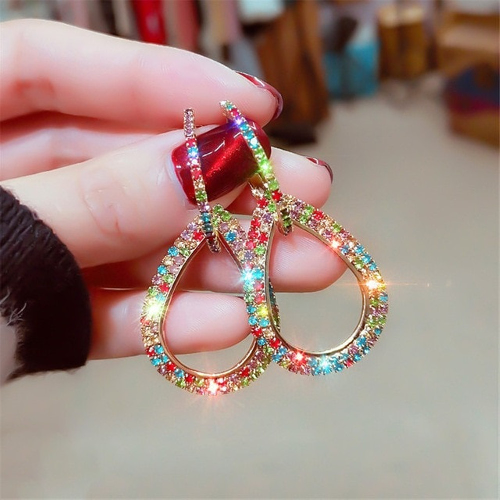 Colorful Rhinestone Geometric Hoop12.jpg