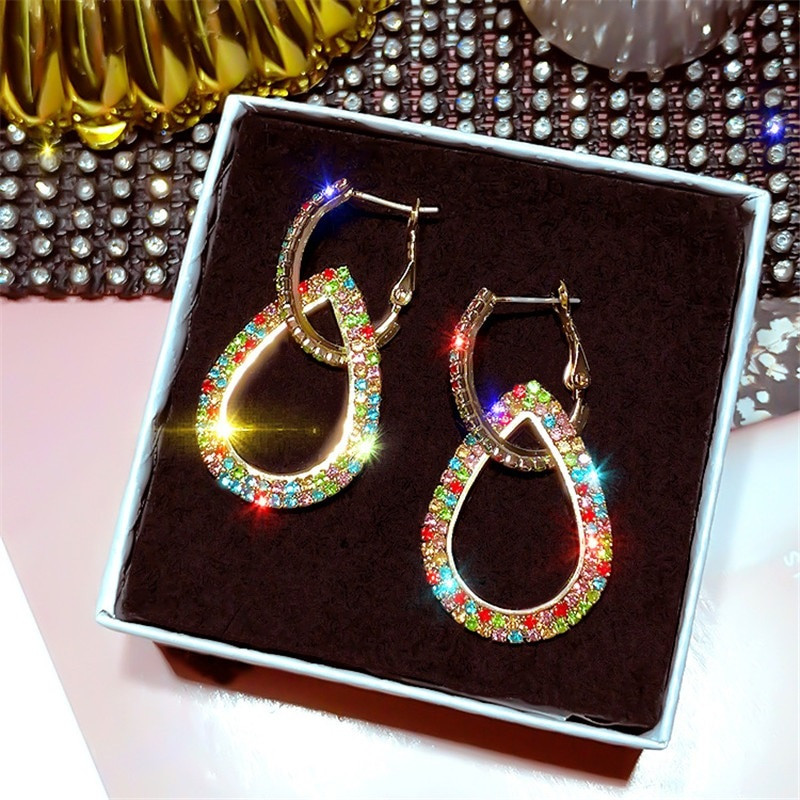Colorful Rhinestone Geometric Hoop4.jpg