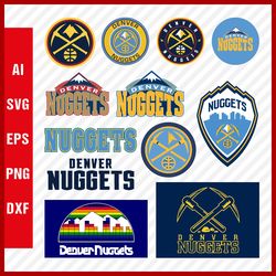 Denver Nuggets Logo SVG - Denver Nuggets SVG Cut Files - Denver Nuggets PNG Logo, NBA Basketball Team, Clipart Images