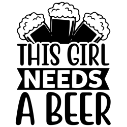 This-Girl-Needs-A-Beer-Tshirt  Design Download by  Vectofreek
