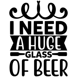 i-need-a-huge-glass-typography tshirt  design