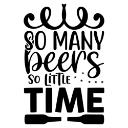 So-Many-Beers-So-Little-Typography Tshirt Design
